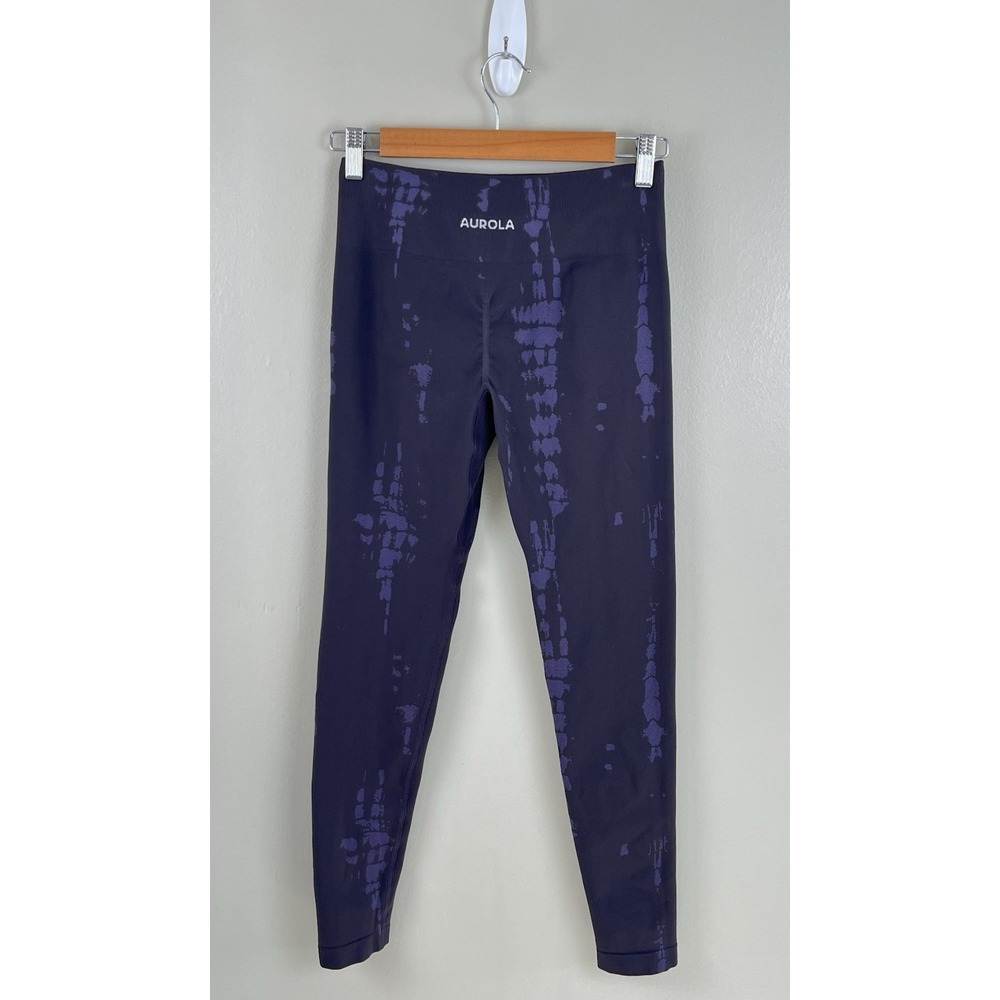 AUROLA Serpent Snake Seamless Scrunch Workout Sz XS‎ Active Yoga Purple Gray - Picture 3 of 6
